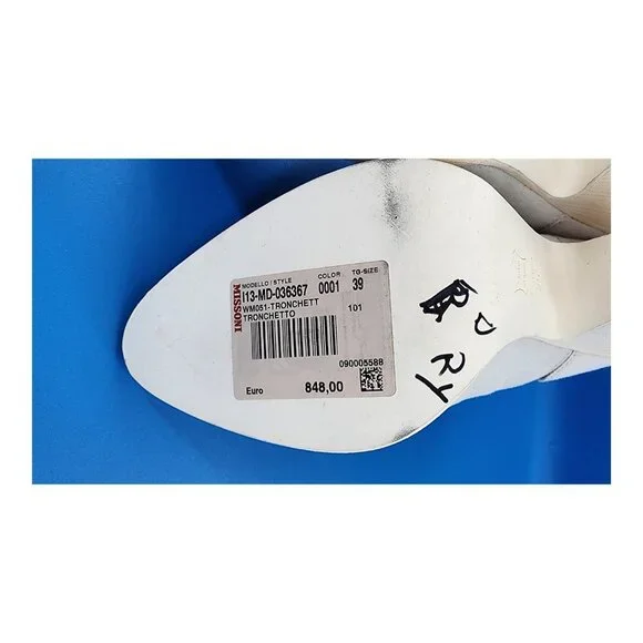 MISSONI NWOB Pony Hair Suede Mesh Panel White Bootie - Picture 15 of 15